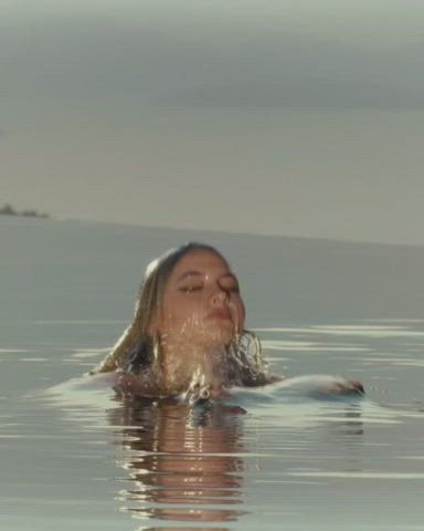 blonde celebrity pool gif