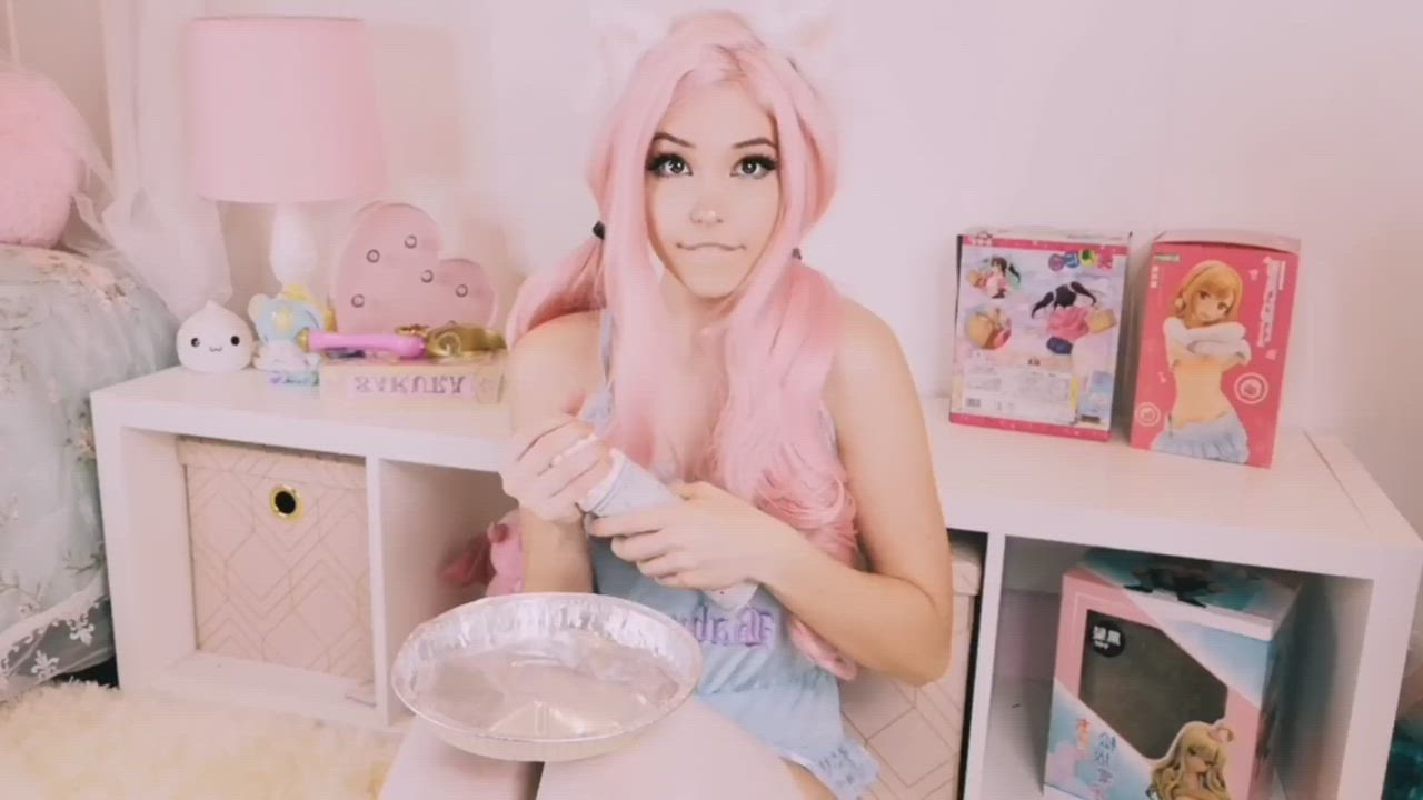 Belle Delphine Creampie Facial Funny Porn Petite gif