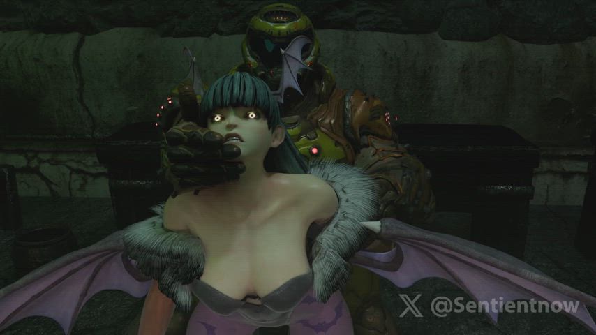 Doom Slaying Morrigan [Doom] [Darkstalkers] (Sentientnow)