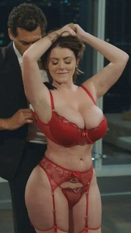 big tits british pornstar sophie dee tease teasing vertical gif