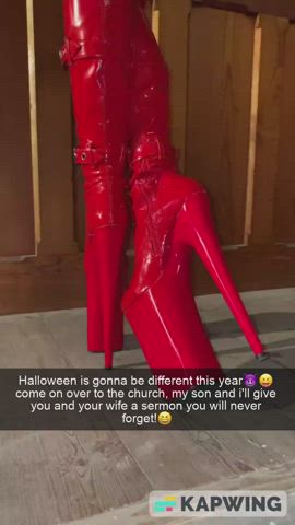 caption cuckold fantasy halloween wife gif