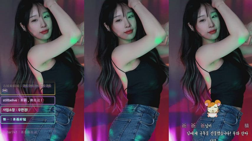 asian big tits dancing korean gif