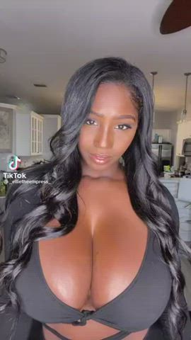 Big Tits Ebony Goddess TikTok gif