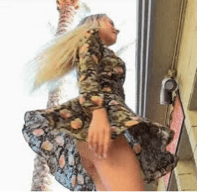 ass dancing dress legs upskirt gif