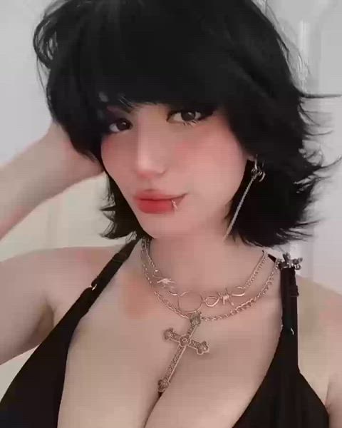 cute goth teen gif