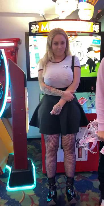 Gamer Girl Nipples Pokies gif