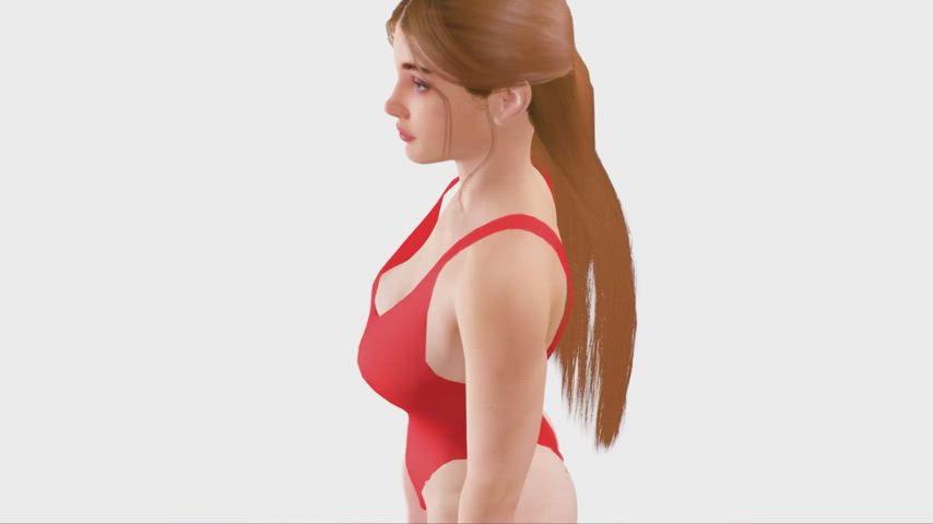 3d big tits redhead gif