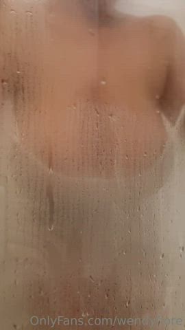 busty huge tits shower gif