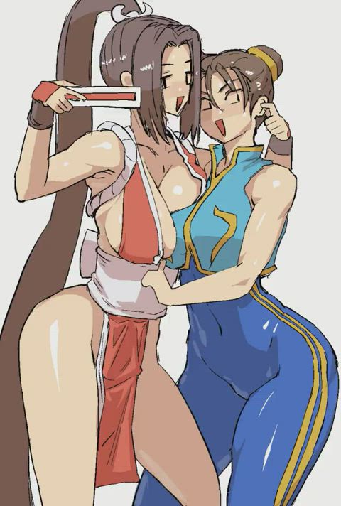 Mai and Chun having a friendly teasing (Soutaro Sasizume, 差詰そうたろう)