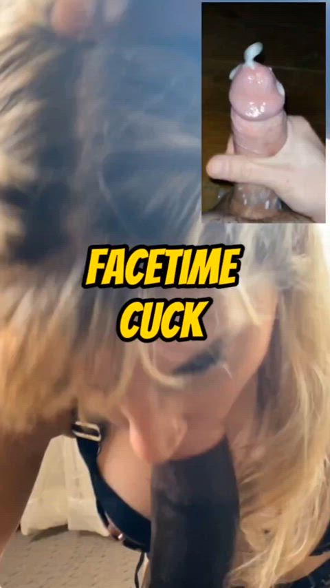 bbc big dick blonde blowjob cheating cuckold cum deepthroat throat r/gooned gif