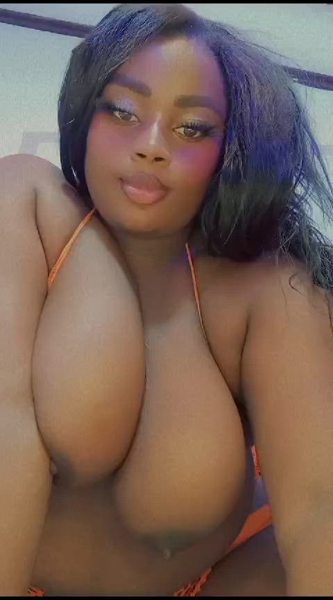 ahegao bbw belly button big tits ebony huge tits long tongue sexy tongue tongue fetish