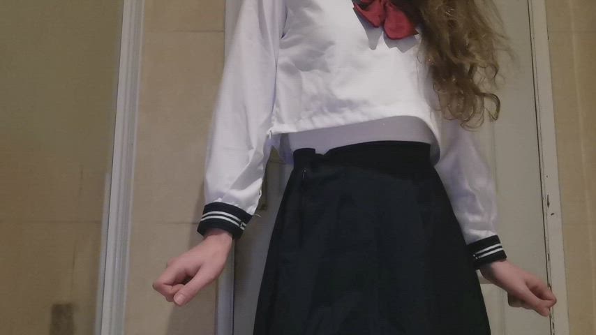 Everyone wants to fuck the sissy school girl slut