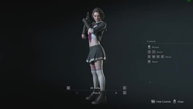 re3remake, Jill wearing Becca's uniform (xZombieAlix)