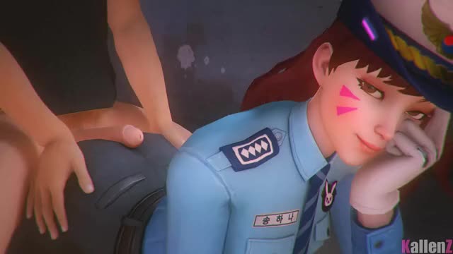 Officer D. Va hotdogging