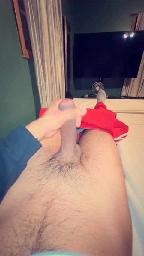 amateur big dick jerk off latino mexican onlyfans solo uncut gif