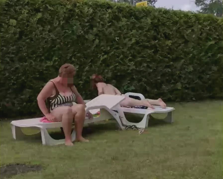 Big Tits MILF Outdoor Teen gif