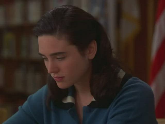 jennifer connelly panties reaction gif
