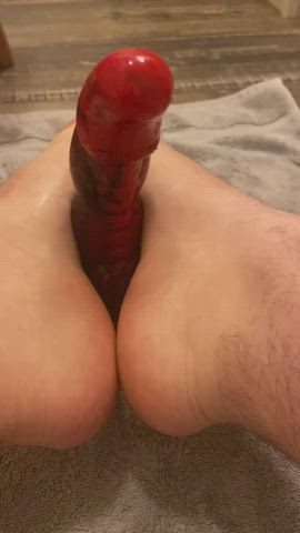 Dildo Feet Femboy gif