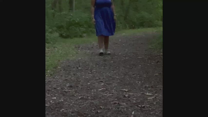 Just taking off my dress &amp; going for a walk (f)