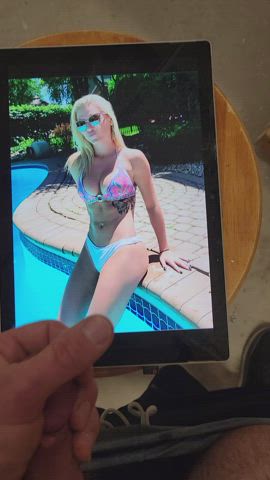 babe bikini cock tribute gif