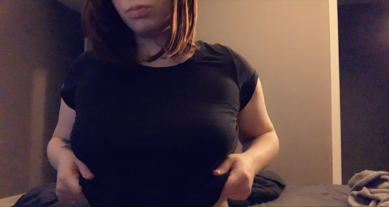 My first titty drop. Would you play with them? 🖤