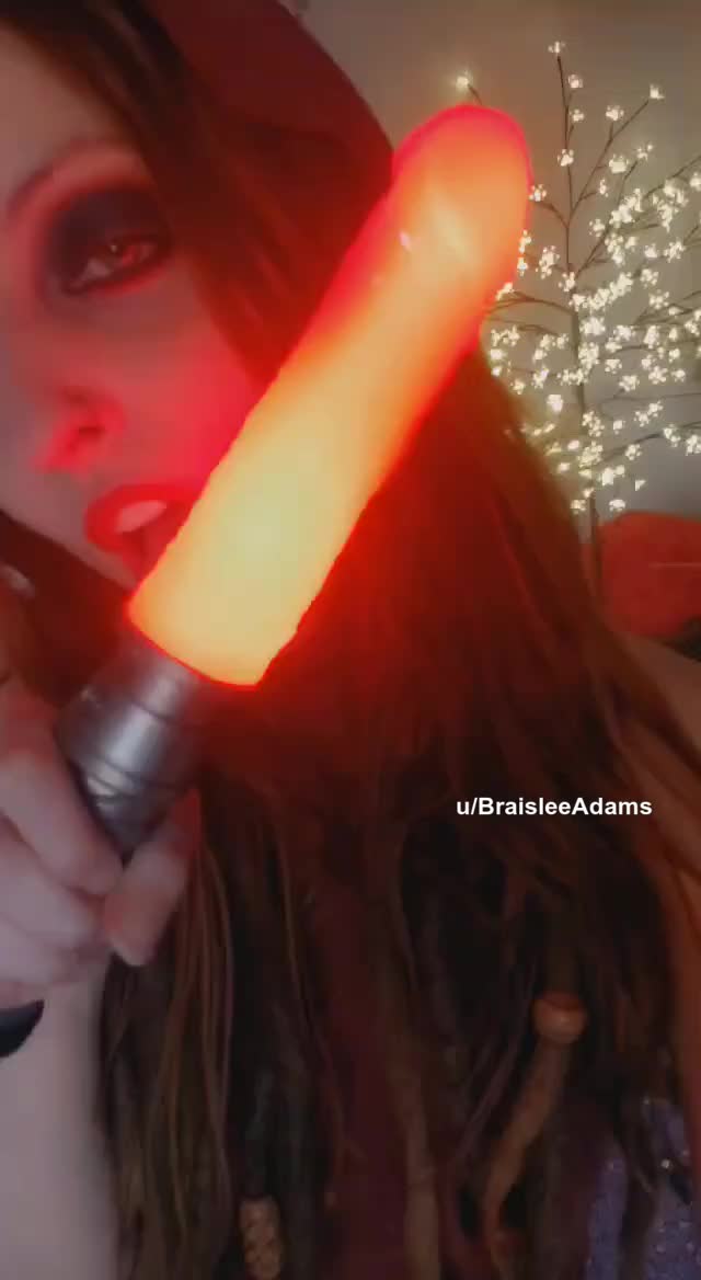 Lightsaber dildo cosplay