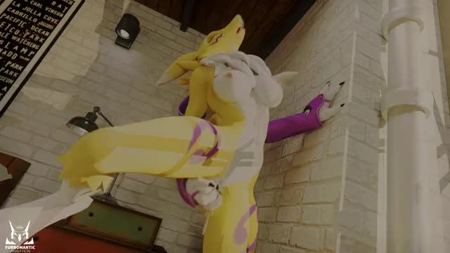 Renamon toying herself