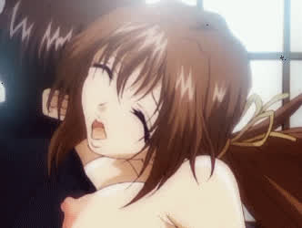 Animation Anime Big Tits Brunette Hentai Schoolgirl gif