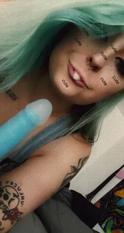 If only this was a real dick instead of just a dildo…