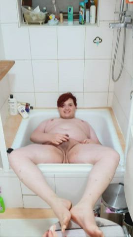 bathtub chubby golden shower pee peeing penis piss pissing shower femboys gif