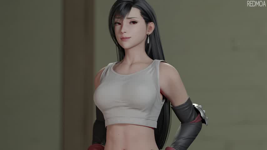 Tifa Moans And Gets A Huge Load In Her Pussy (redmoa)