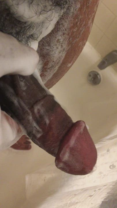 BBC Big Dick Shower gif