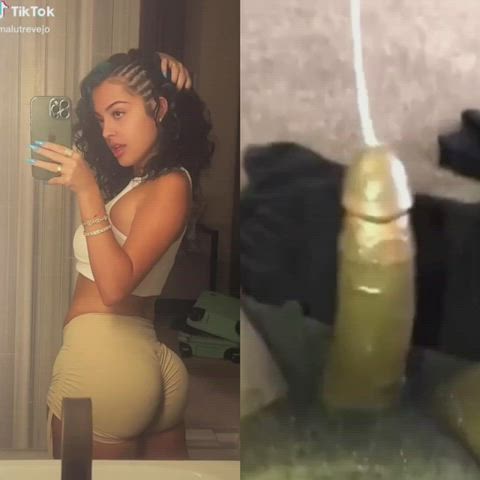 Watch that BBC cum for Malu Trevejo's fat ass ♠️ [Sound on]