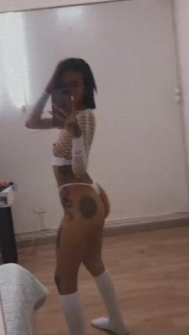 Latina Lingerie Model Nipples Petite Skinny Tattoo Teen Webcam gif