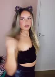 Blonde Catsuit Sex Doll gif