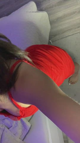19 years old ass boobs booty dress onlyfans shaking tease teen gif