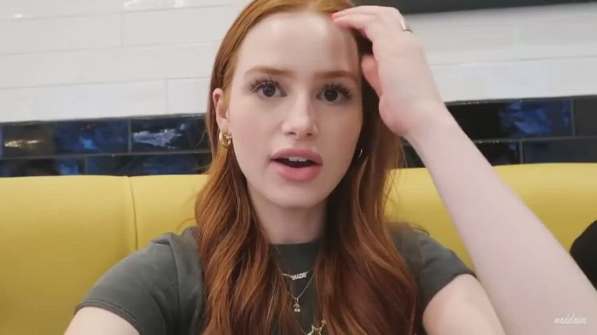 Celebrity Lips Madelaine Petsch Redhead gif