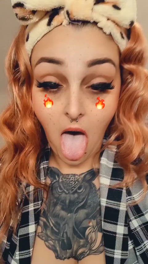 ahegao amateur cute onlyfans redhead teen teens gif