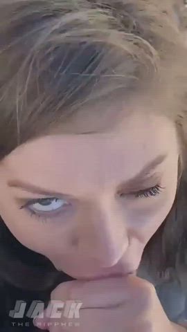 bbc big dick blowjob interracial outdoor sucking white girl gif