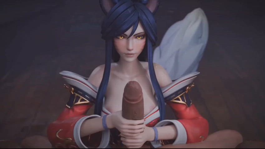 Ahri handjob. (Haadxee)