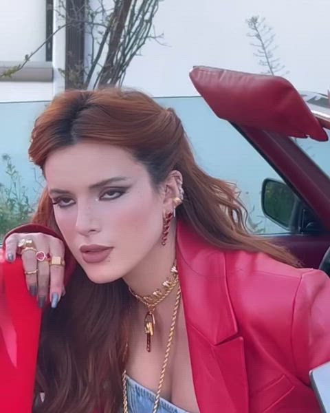 bella thorne celebrity redhead gif