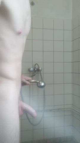 cock shower wet gif