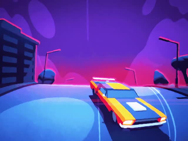 Car Chase by Fraser Davidson (Upscaled)