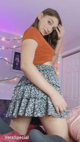 Do you like what's under my skirt?
