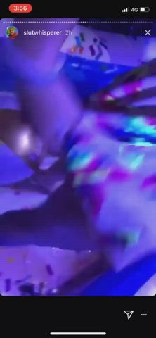 big tits boobs club flashing nightclub nipple piercing party tits wet gif