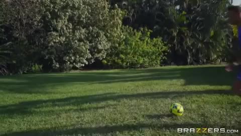 Ebony Soccer Milf gives coach a sneaky blowjob