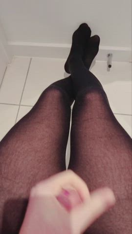 Cum Pantyhose Sissy gif