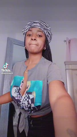 Boobs Ebony TikTok gif