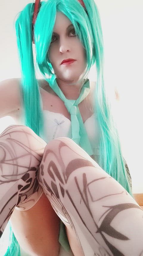 amateur cosplay crossdressing femboy hatsune miku lingerie trans femboys nsfw-cosplay