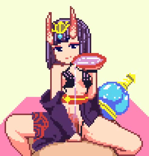 Shuten Douji Handjob Pixel Animation (Lynte) [Fate/Grand Order]